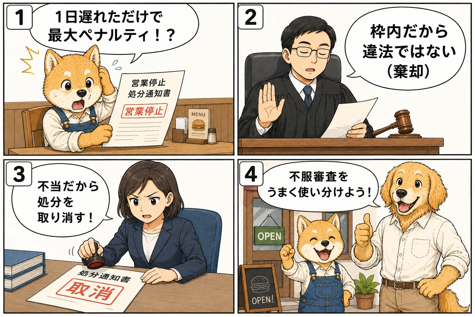 不当処分に対する不服申立てのドラマ