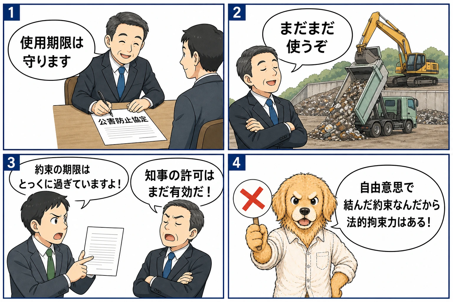 公害防止協定事件の判例漫画