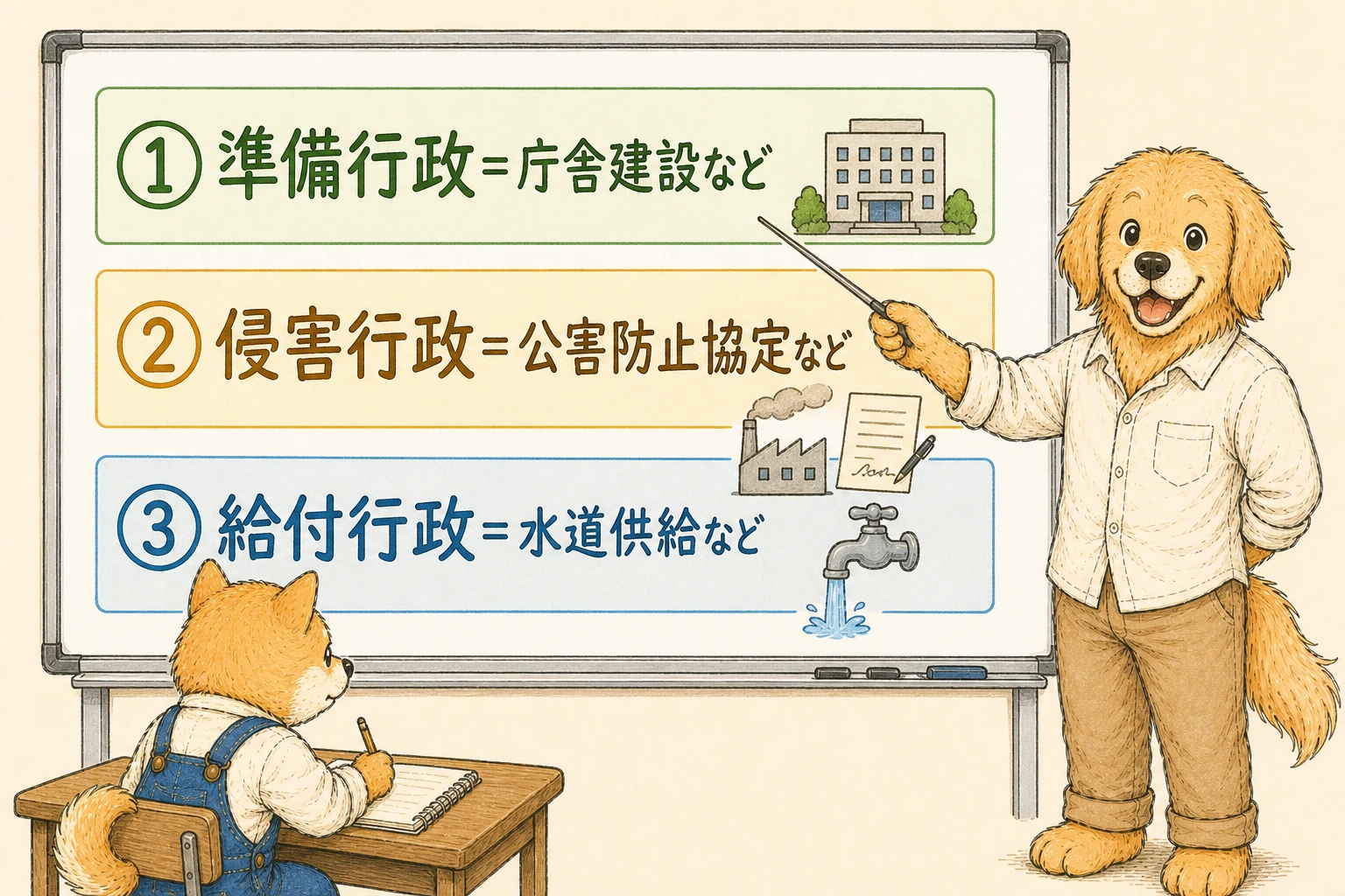 行政契約の3つの区分