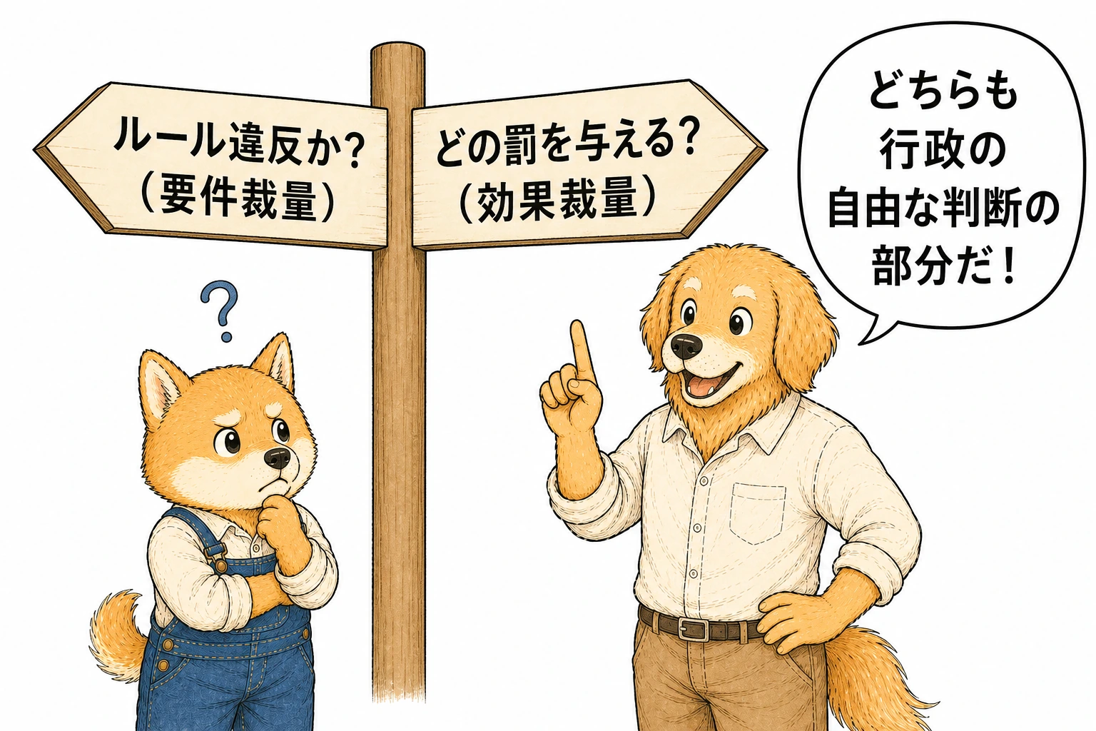 要件裁量と効果裁量の違い