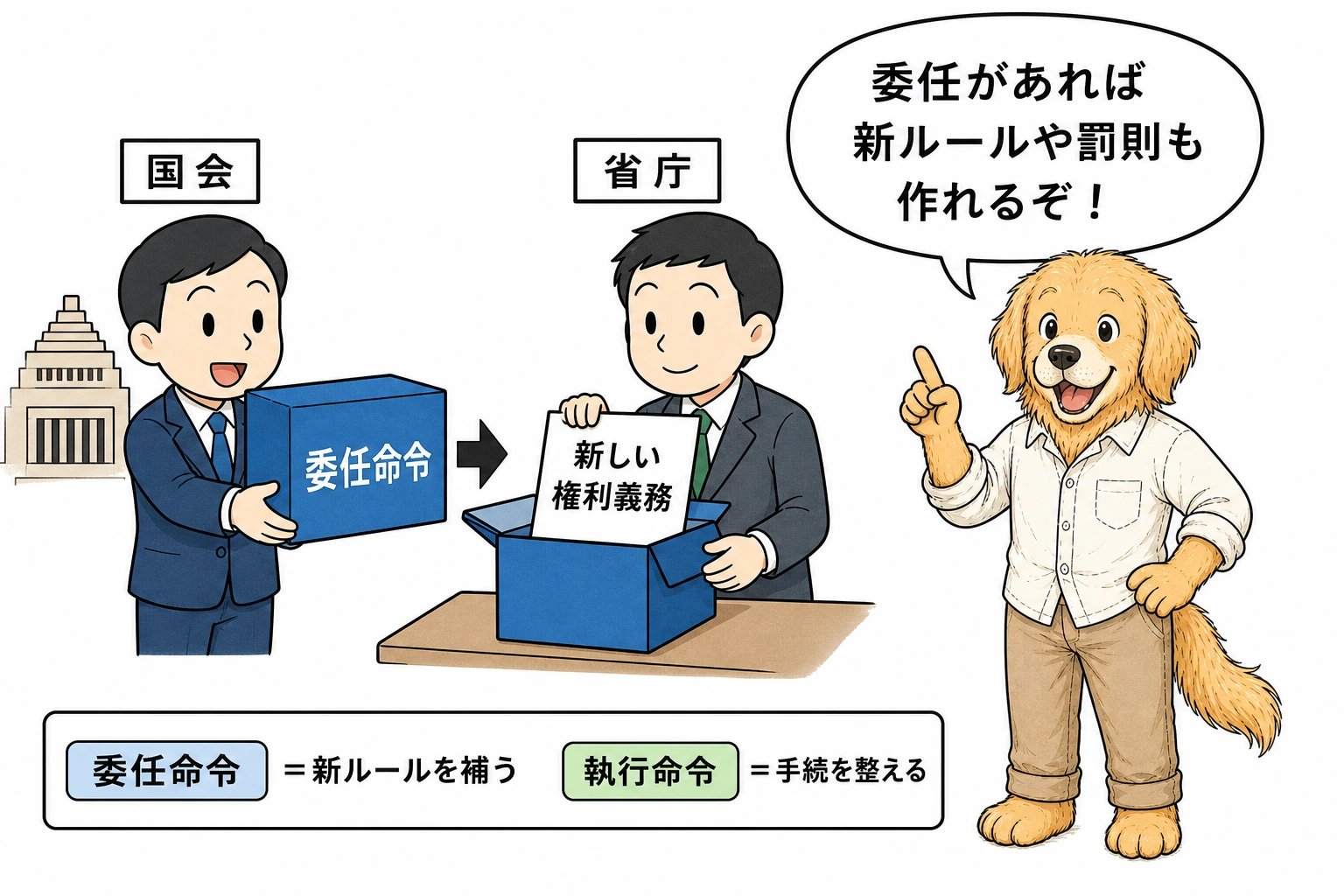 委任命令と執行命令の違い